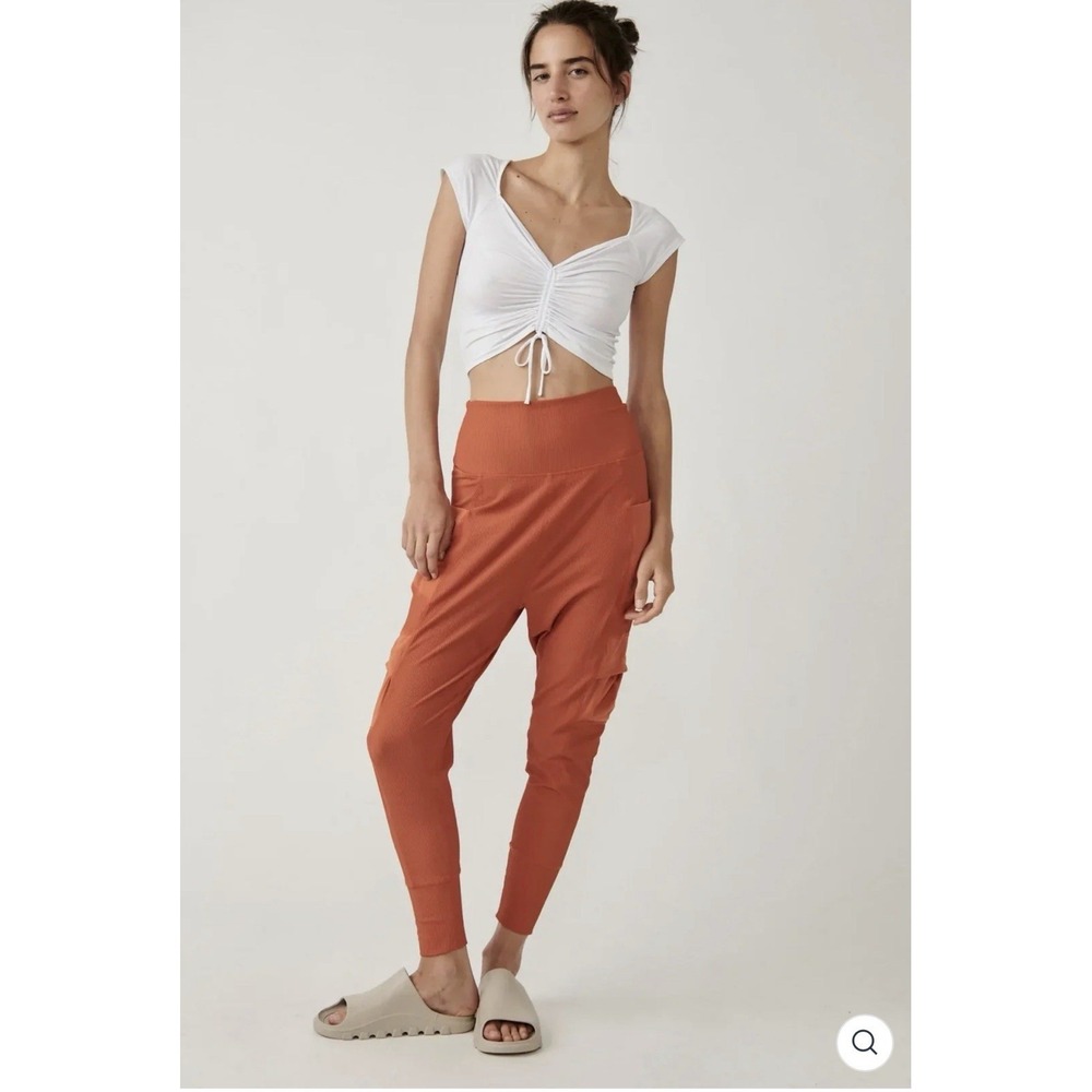 Free People Movement Take A Hike Harama Pants Women's Large Orange Street To Stu